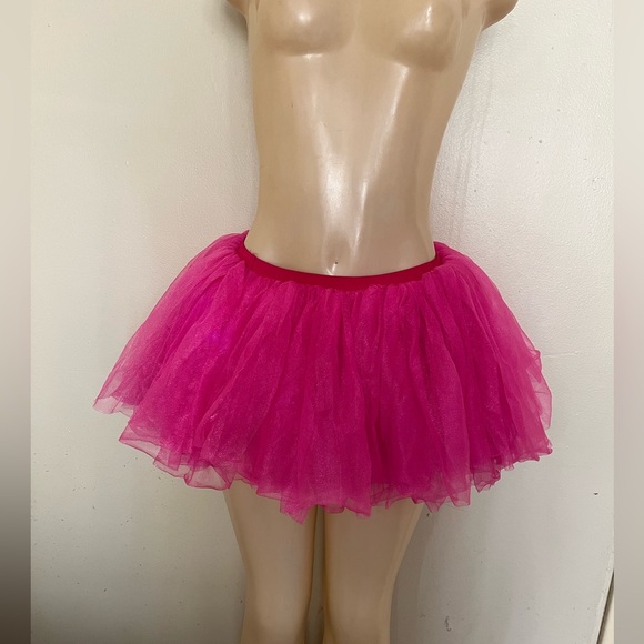 Amscan Hot Pink Mini Tulle Skirt - Picture 1 of 5
